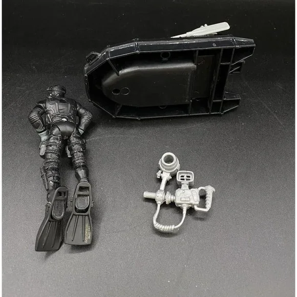 Excite US Navy Seal Figure Boat Raft Chap Mei Action Scuba Gear Camera - Picture 3 of 16